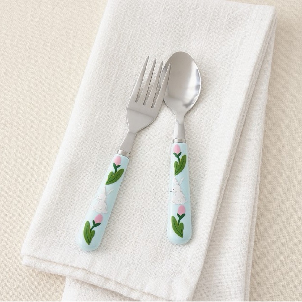 Rifle Paper Co. for Pottery Barn Kids' Bunny Utensil Set (8 Sets) - New in Box